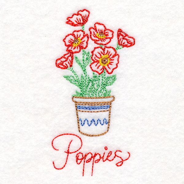 Fancy Flowerpot Poppies (Vintage)