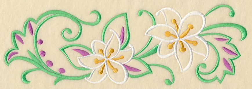 Lily Filigree Border