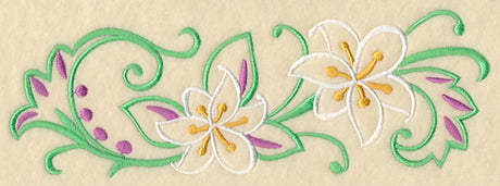 Lily Filigree Border