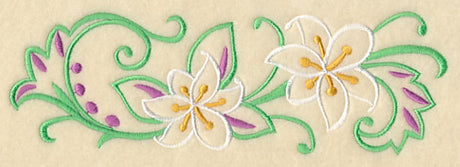 Lily Filigree Border