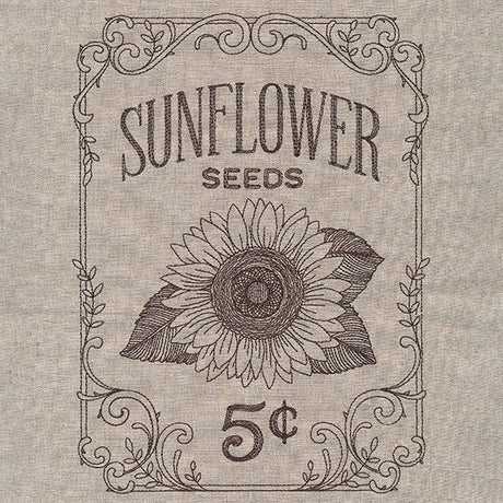 Flower Garden Seed Packet - Sunflowers
