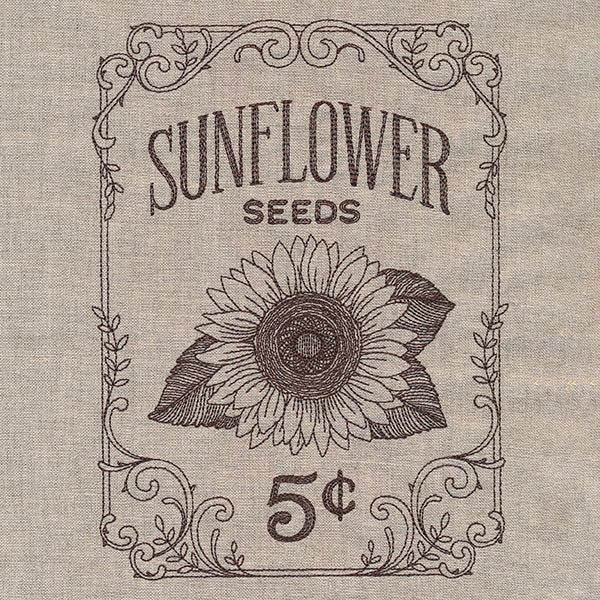 Flower Garden Seed Packet - Sunflowers