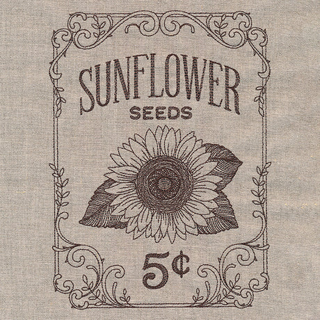 Flower Garden Seed Packet - Sunflowers