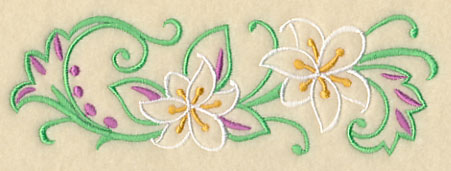 Lily Filigree Border