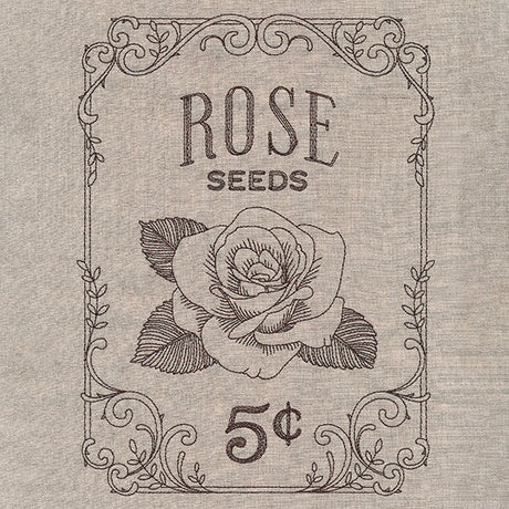 Flower Garden Seed Packet - Roses