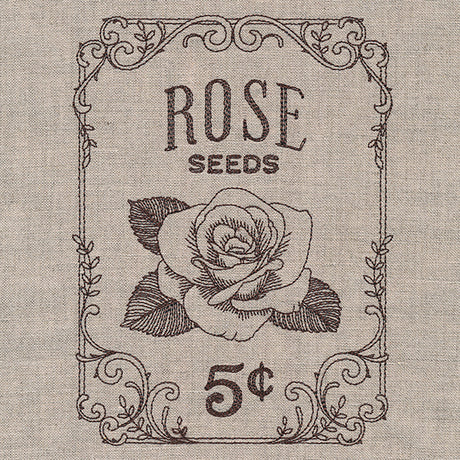 Flower Garden Seed Packet - Roses