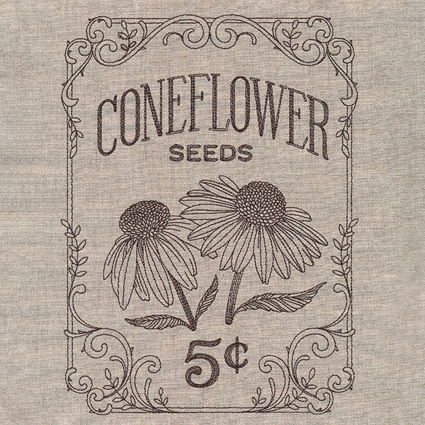 Flower Garden Seed Packet - Coneflowers