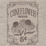 Flower Garden Seed Packet - Coneflowers