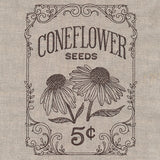 Flower Garden Seed Packet - Coneflowers