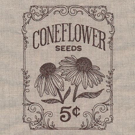 Flower Garden Seed Packet - Coneflowers