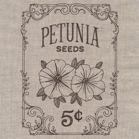 Flower Garden Seed Packet - Petunias