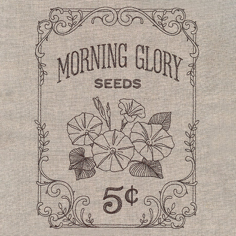 Flower Garden Seed Packet - Morning Glories