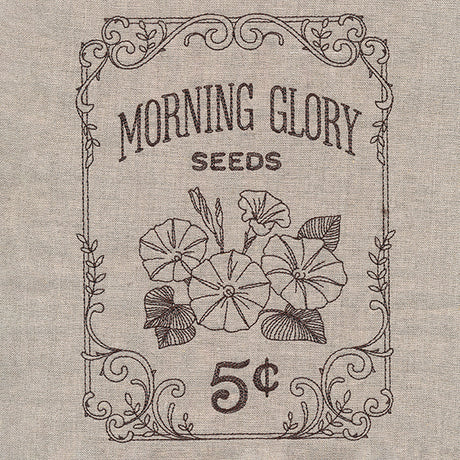 Flower Garden Seed Packet - Morning Glories
