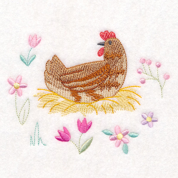 Nesting Spring Chicken