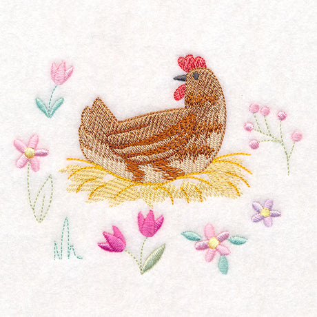 Nesting Spring Chicken