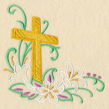 Lily Cross Filigree Corner