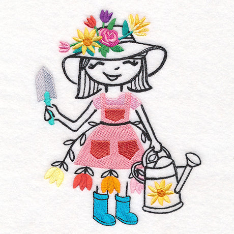 Wildflower Garden Girl