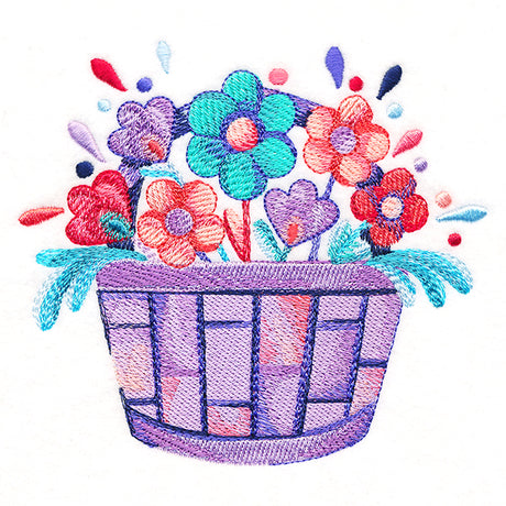 April Showers Flower Basket
