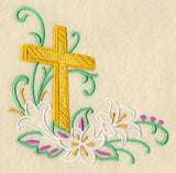 Lily Cross Filigree Corner