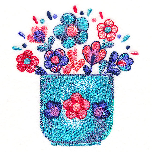 April Showers Flowerpot