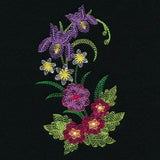 Lovely Iris & Violets Spray