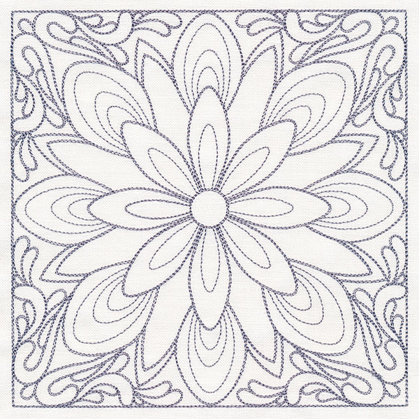 Baroque Beauty Quilting Square 1 (Double Run)