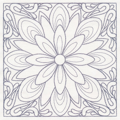 Baroque Beauty Quilting Square 1 (Double Run)