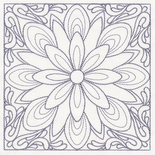 Baroque Beauty Quilting Square 1 (Double Run)
