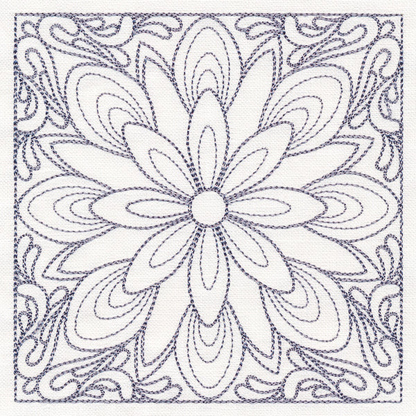 Baroque Beauty Quilting Square 1 (Double Run)