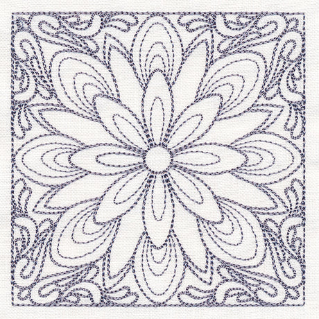 Baroque Beauty Quilting Square 1 (Double Run)
