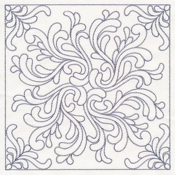 Baroque Beauty Quilting Square 3 (Double Run)