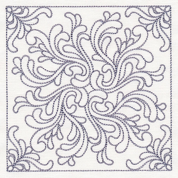 Baroque Beauty Quilting Square 3 (Double Run)