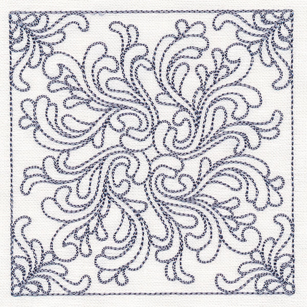 Baroque Beauty Quilting Square 3 (Double Run)