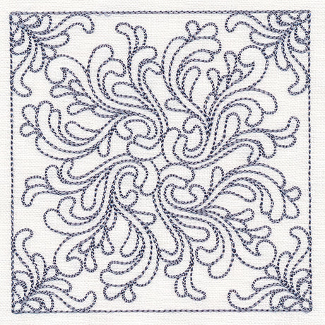 Baroque Beauty Quilting Square 3 (Double Run)