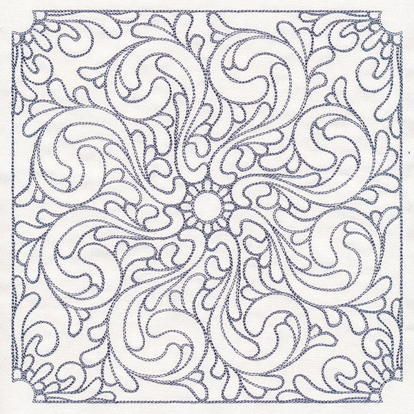Baroque Beauty Quilting Square 5 (Double Run)