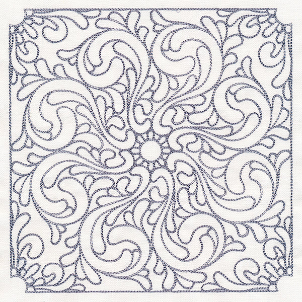 Baroque Beauty Quilting Square 5 (Double Run)
