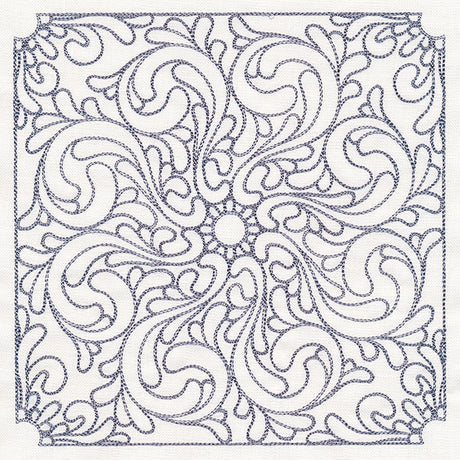 Baroque Beauty Quilting Square 5 (Double Run)