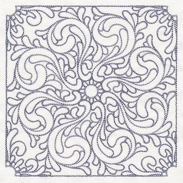 Baroque Beauty Quilting Square 5 (Double Run)