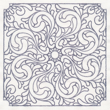 Baroque Beauty Quilting Square 5 (Double Run)