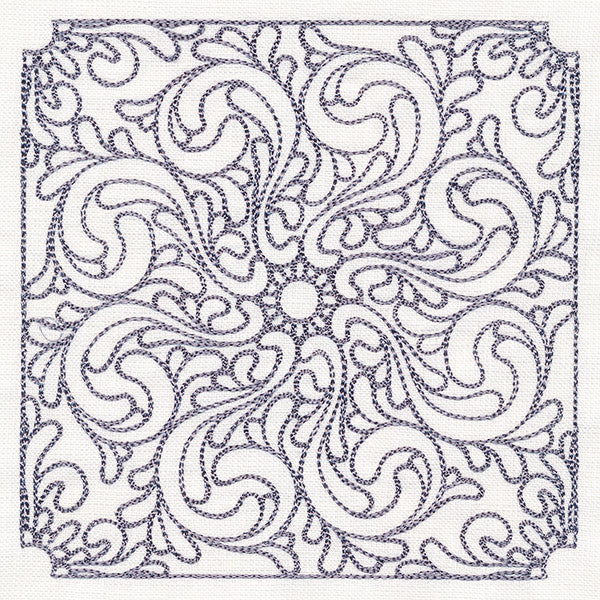 Baroque Beauty Quilting Square 5 (Double Run)