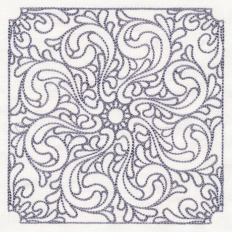 Baroque Beauty Quilting Square 5 (Double Run)