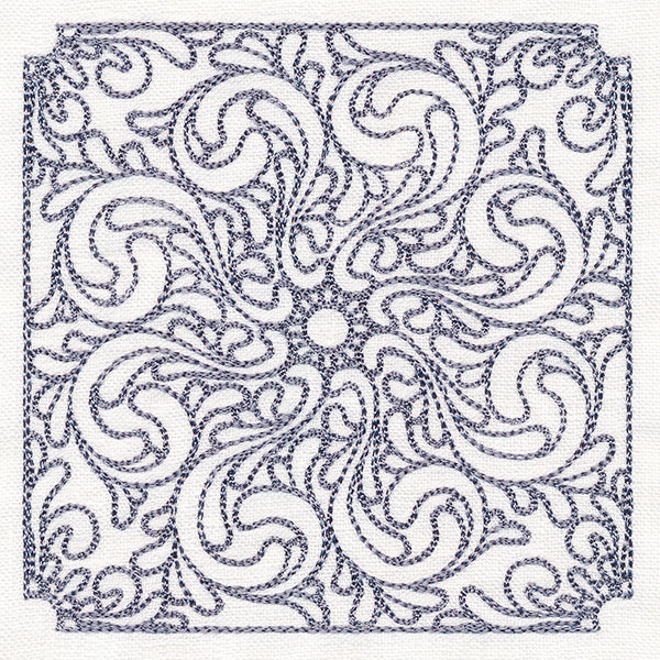 Baroque Beauty Quilting Square 5 (Double Run)