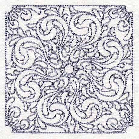 Baroque Beauty Quilting Square 5 (Double Run)