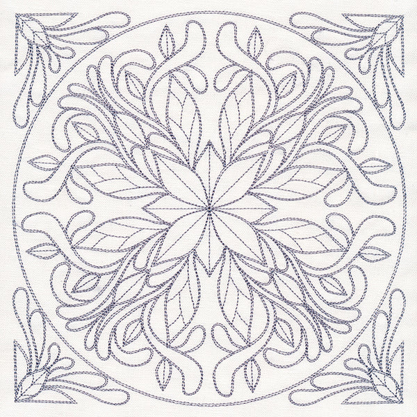 Baroque Beauty Quilting Square 6 (Double Run)