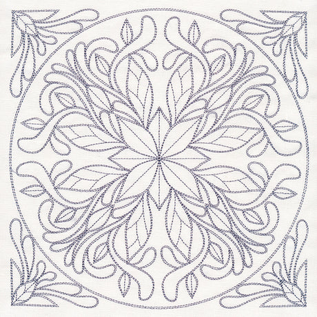 Baroque Beauty Quilting Square 6 (Double Run)