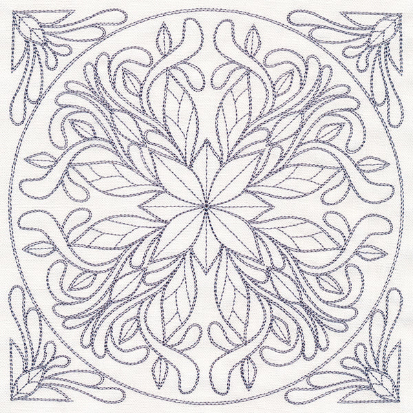 Baroque Beauty Quilting Square 6 (Double Run)