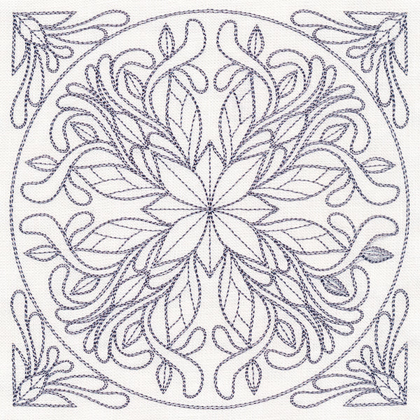 Baroque Beauty Quilting Square 6 (Double Run)