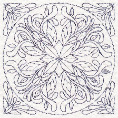 Baroque Beauty Quilting Square 6 (Double Run)