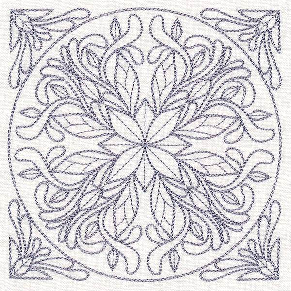 Baroque Beauty Quilting Square 6 (Double Run)