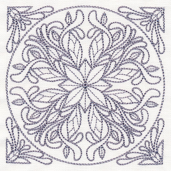 Baroque Beauty Quilting Square 6 (Double Run)